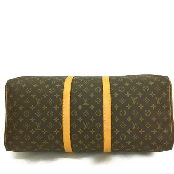 EXCELLENT!! Louis Vuitton Monogram Keepall Travel Bag + LV Luggage Tag + More - Picture 6 of 16